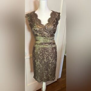 Elegant Lace V-Neck Dress